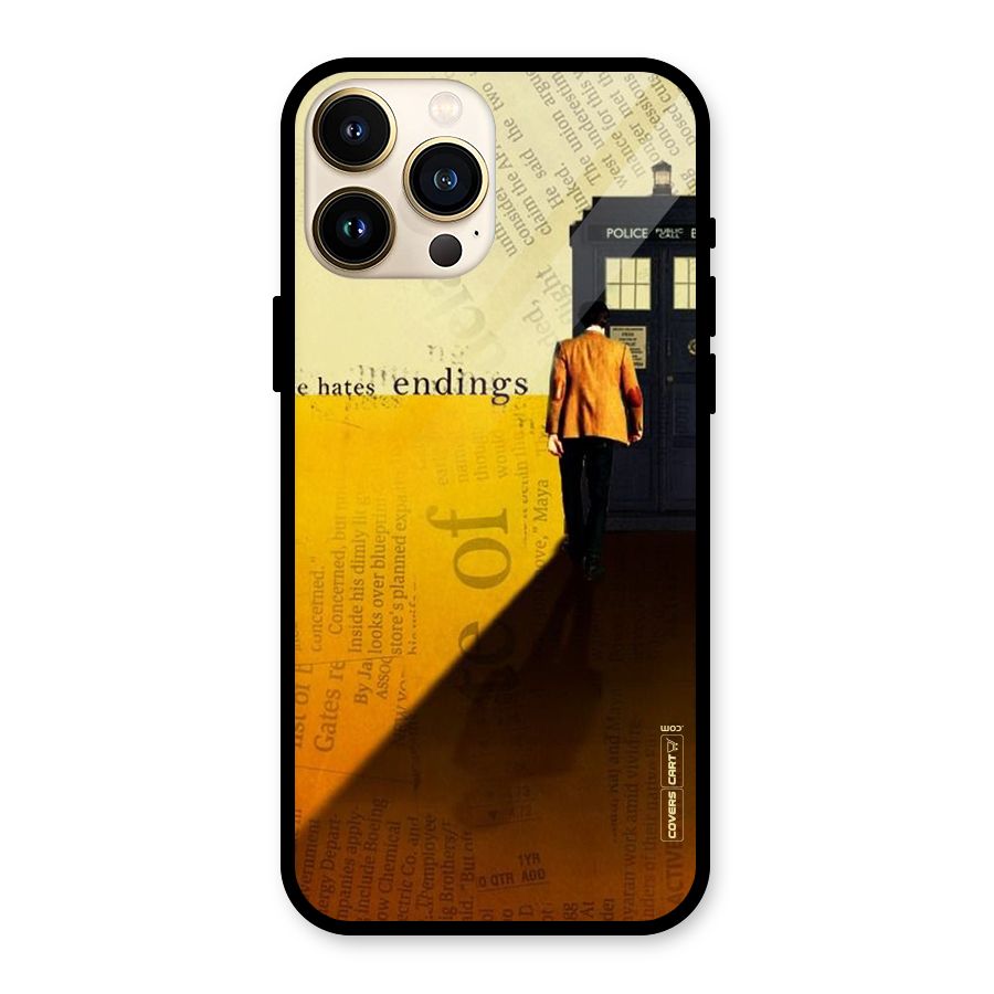 Hates Endings Glass Back Case for iPhone 13 Pro Max