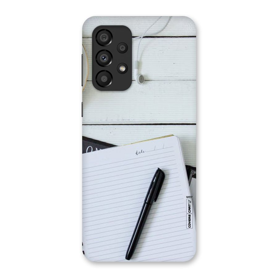 Headphones Notes Back Case for Galaxy A33 5G