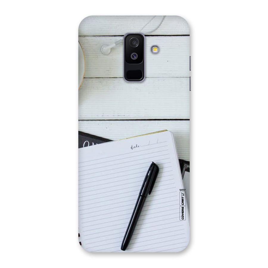 Headphones Notes Back Case for Galaxy A6 Plus