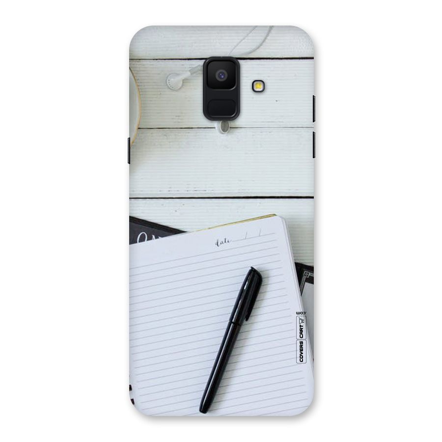Headphones Notes Back Case for Galaxy A6 (2018)