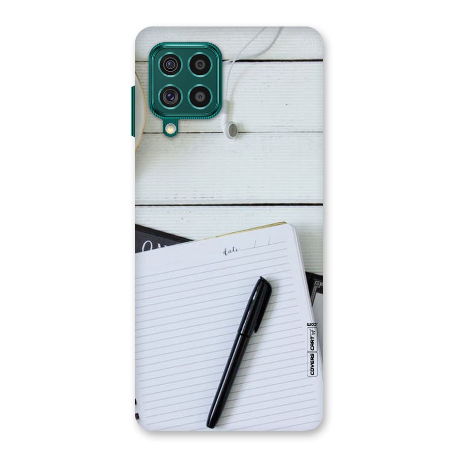 Headphones Notes Back Case for Galaxy F62