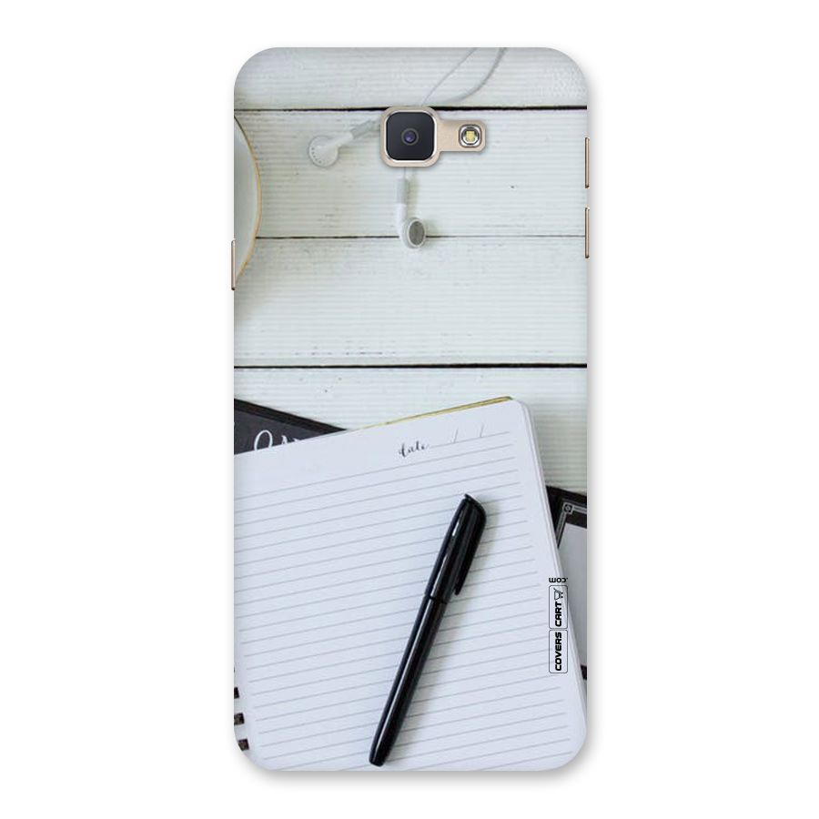 Headphones Notes Back Case for Galaxy J5 Prime