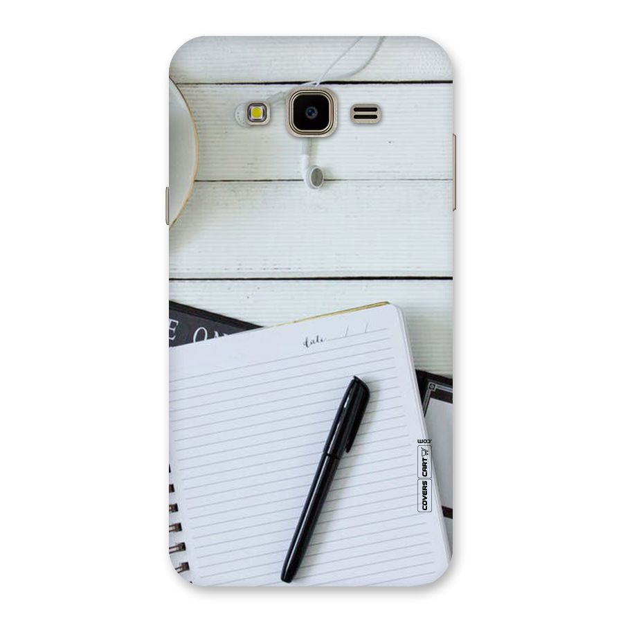 Headphones Notes Back Case for Galaxy J7 Nxt