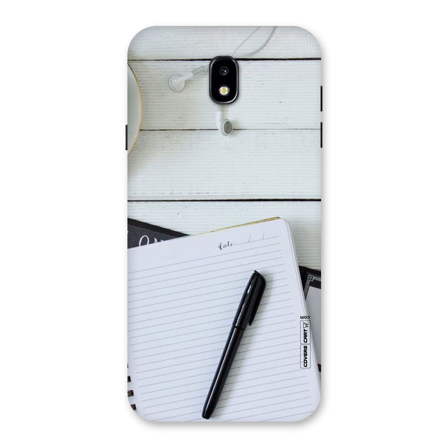 Headphones Notes Back Case for Galaxy J7 Pro