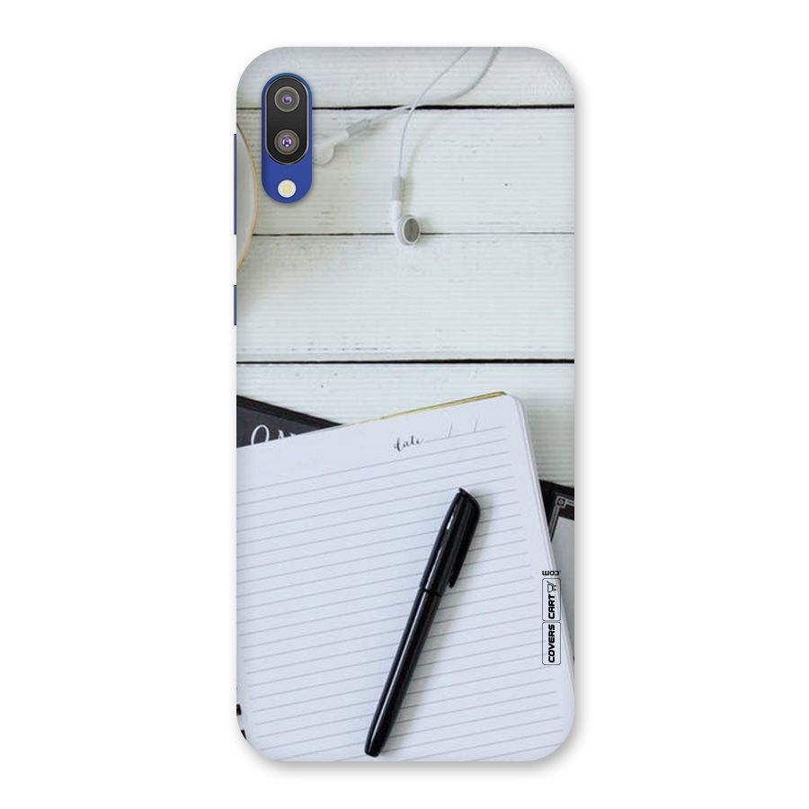 Headphones Notes Back Case for Galaxy M10