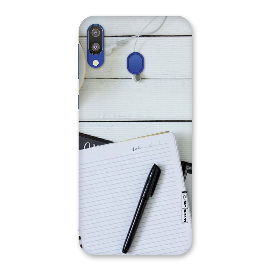Headphones Notes Back Case for Galaxy M20