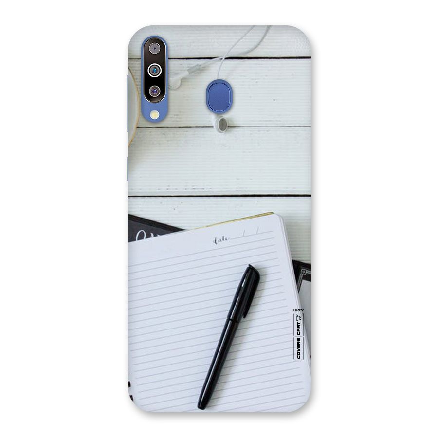 Headphones Notes Back Case for Galaxy M30