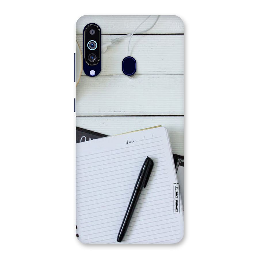 Headphones Notes Back Case for Galaxy M40