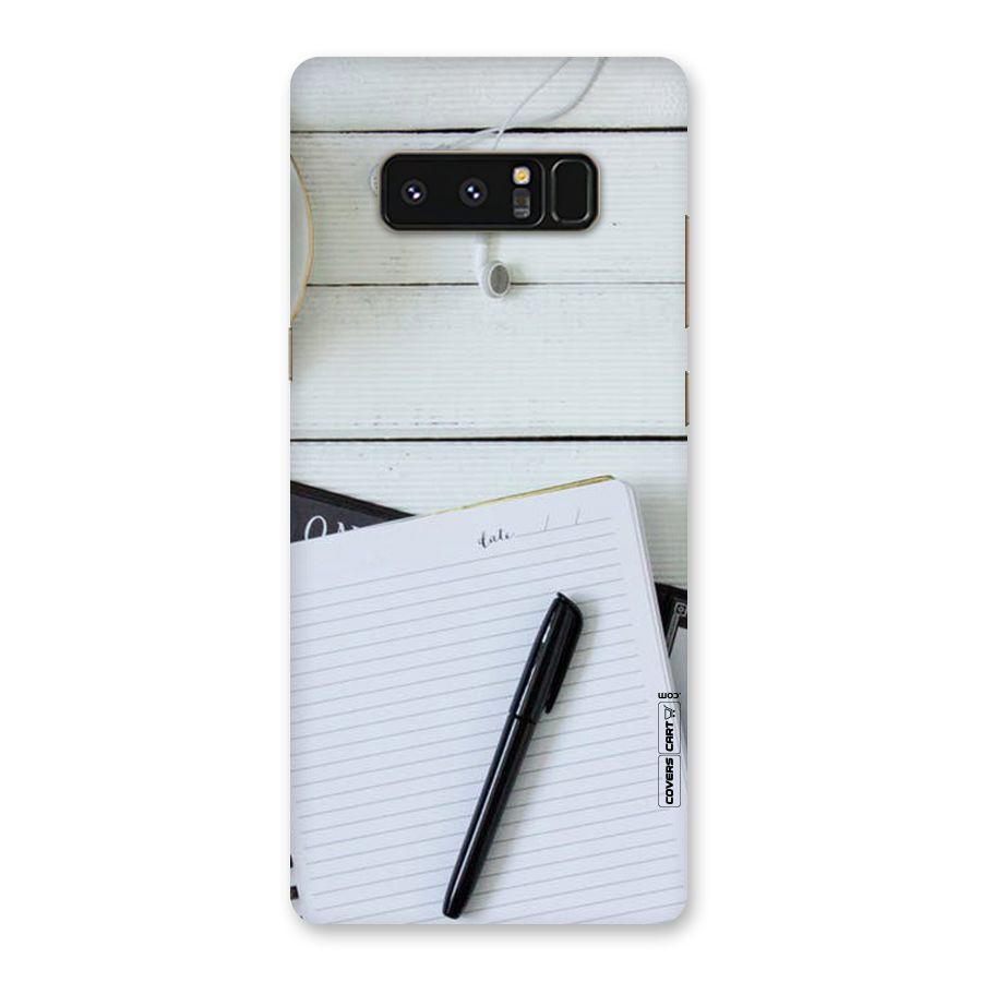 Headphones Notes Back Case for Galaxy Note 8
