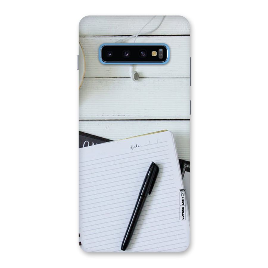 Headphones Notes Back Case for Galaxy S10 Plus