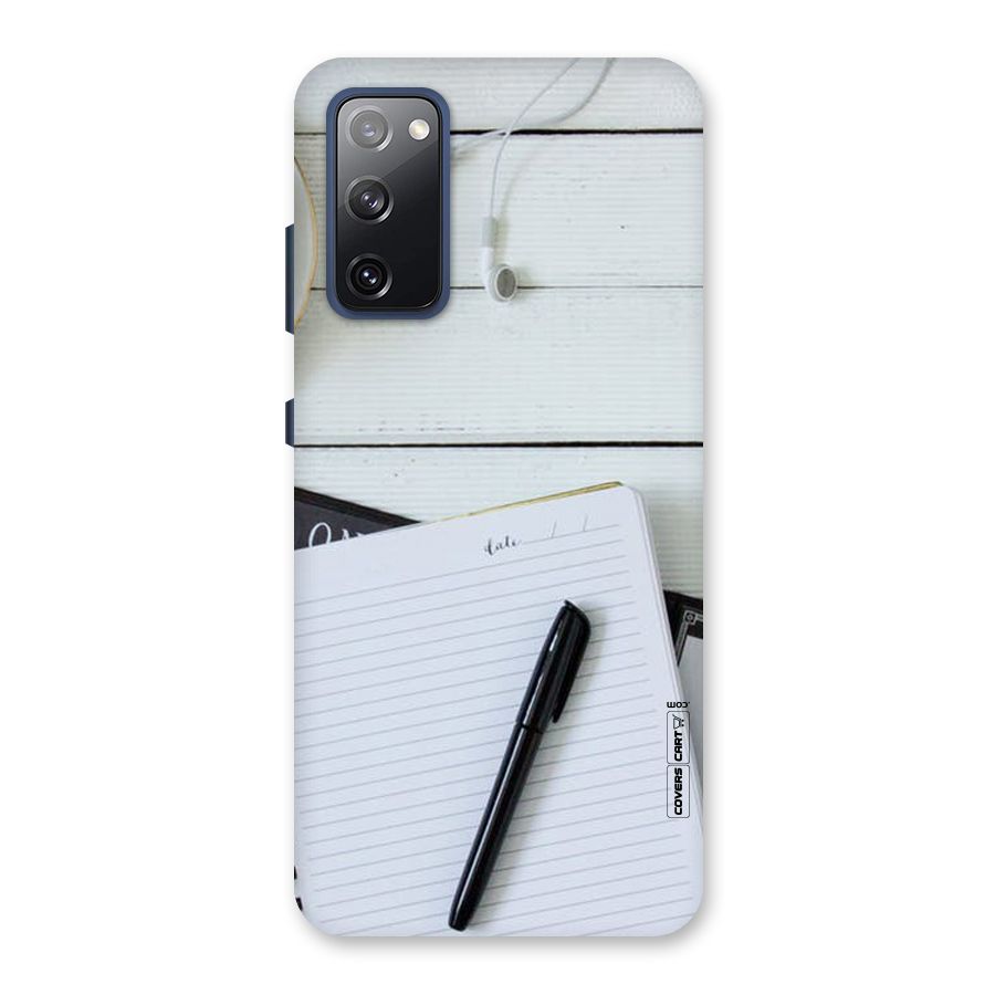 Headphones Notes Back Case for Galaxy S20 FE