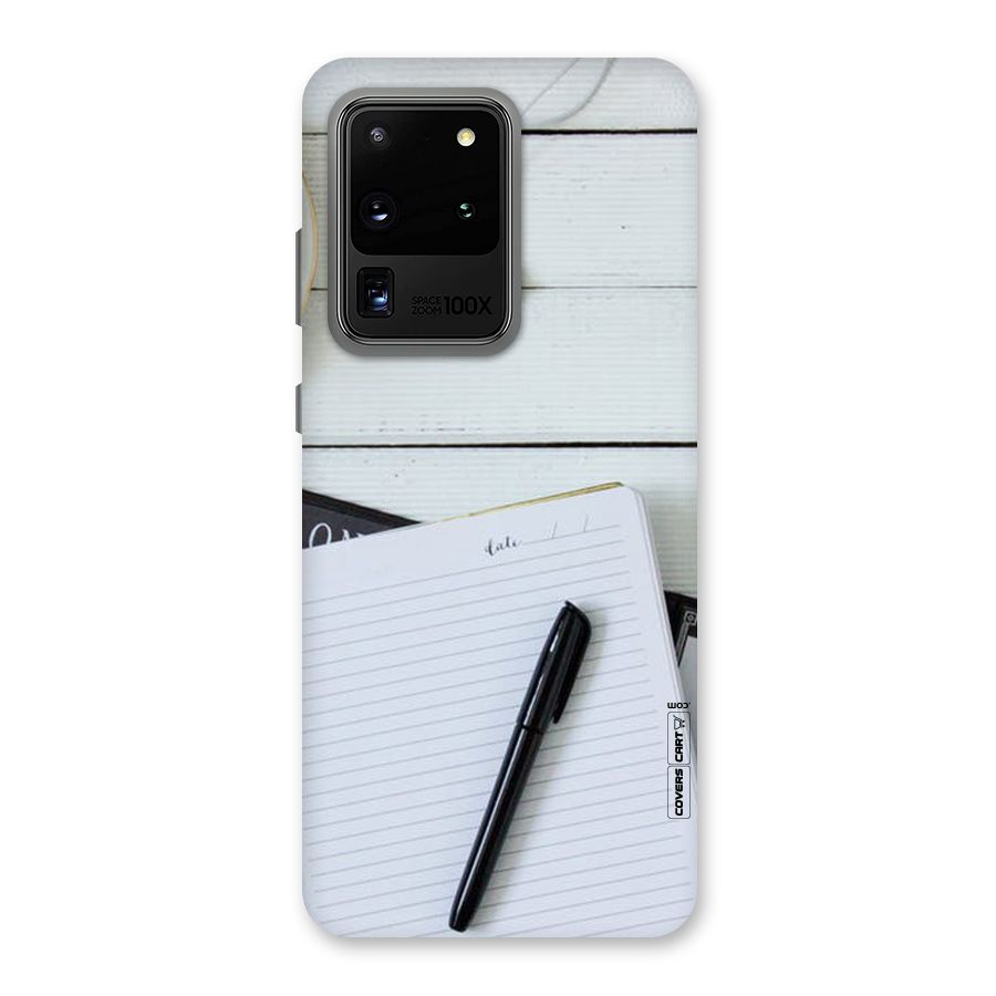 Headphones Notes Back Case for Galaxy S20 Ultra