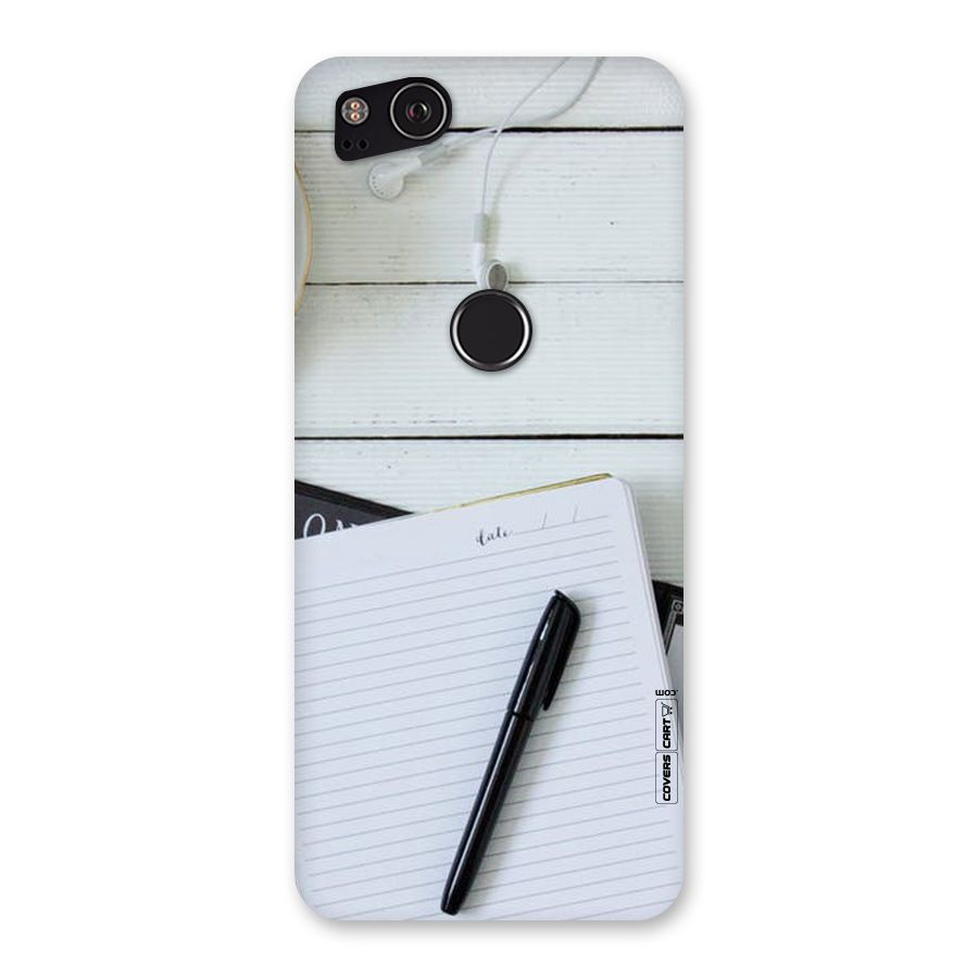 Headphones Notes Back Case for Google Pixel 2