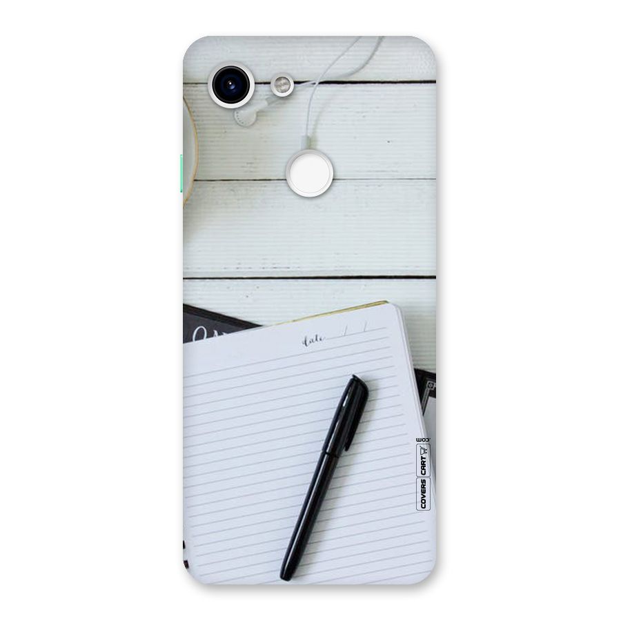 Headphones Notes Back Case for Google Pixel 3