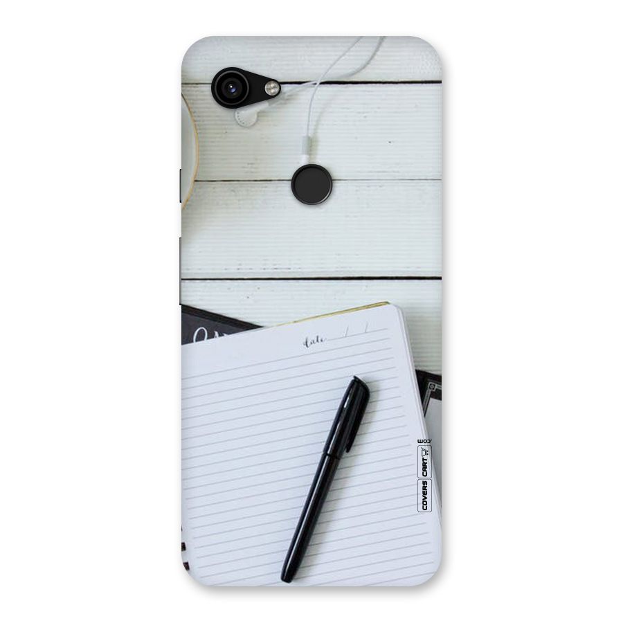 Headphones Notes Back Case for Google Pixel 3a XL
