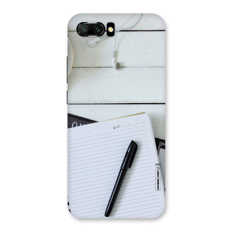 Headphones Notes Back Case for Honor 10