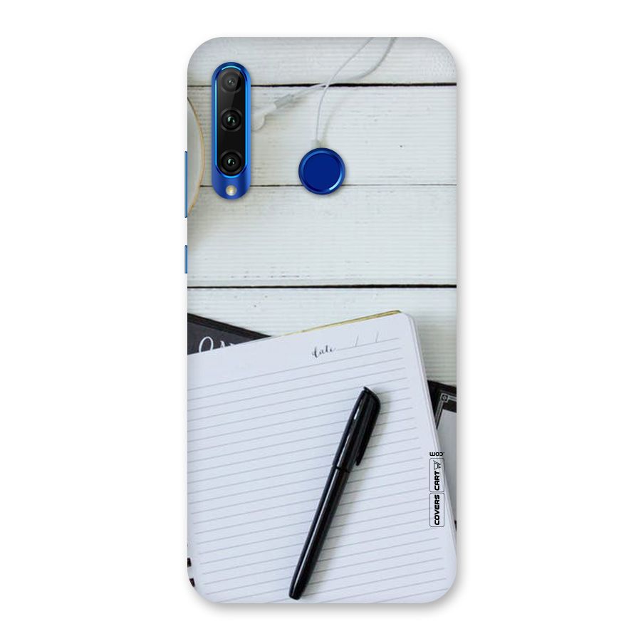 Headphones Notes Back Case for Honor 20i