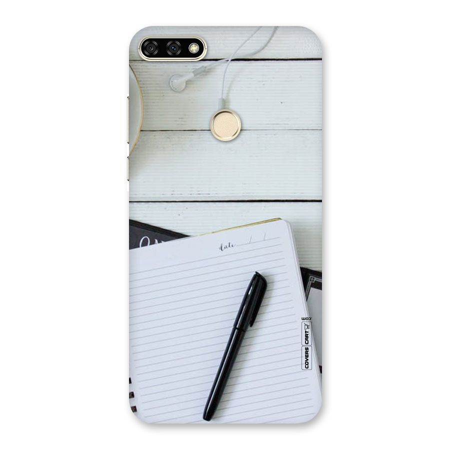 Headphones Notes Back Case for Honor 7A