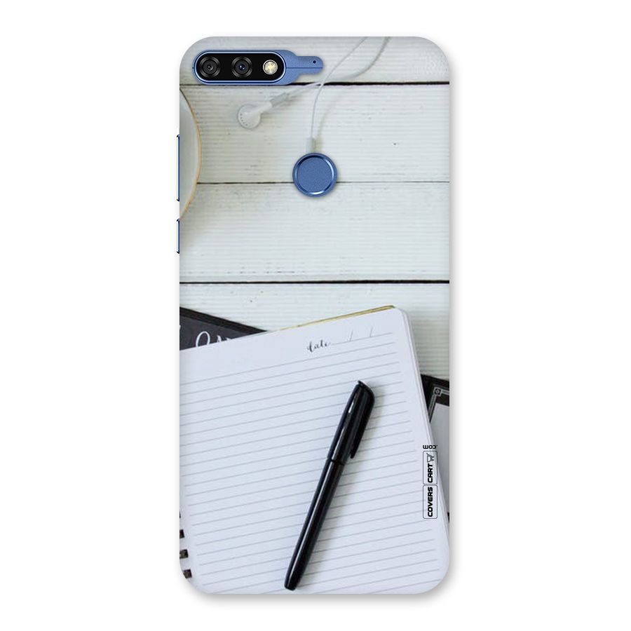 Headphones Notes Back Case for Honor 7C