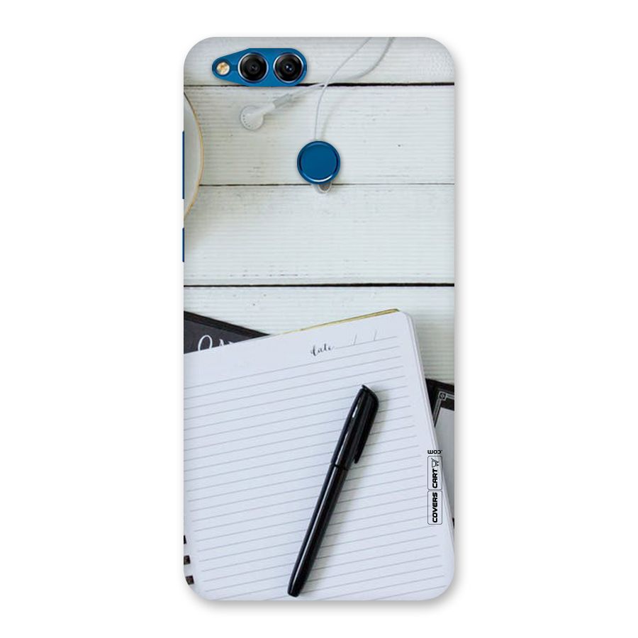 Headphones Notes Back Case for Honor 7X