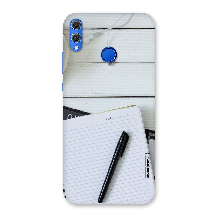 Headphones Notes Back Case for Honor 8X