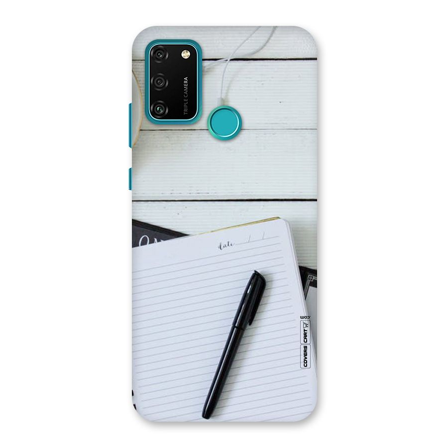 Headphones Notes Back Case for Honor 9A