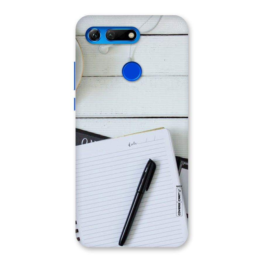 Headphones Notes Back Case for Honor View 20