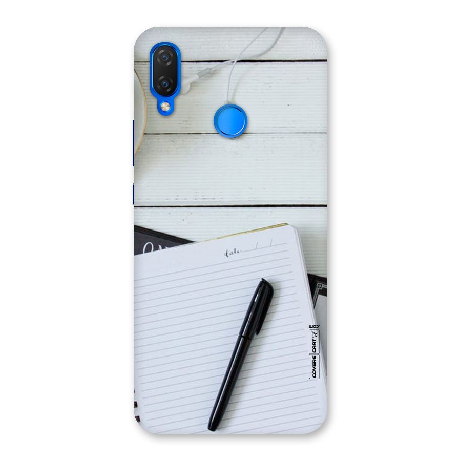 Headphones Notes Back Case for Huawei P Smart+