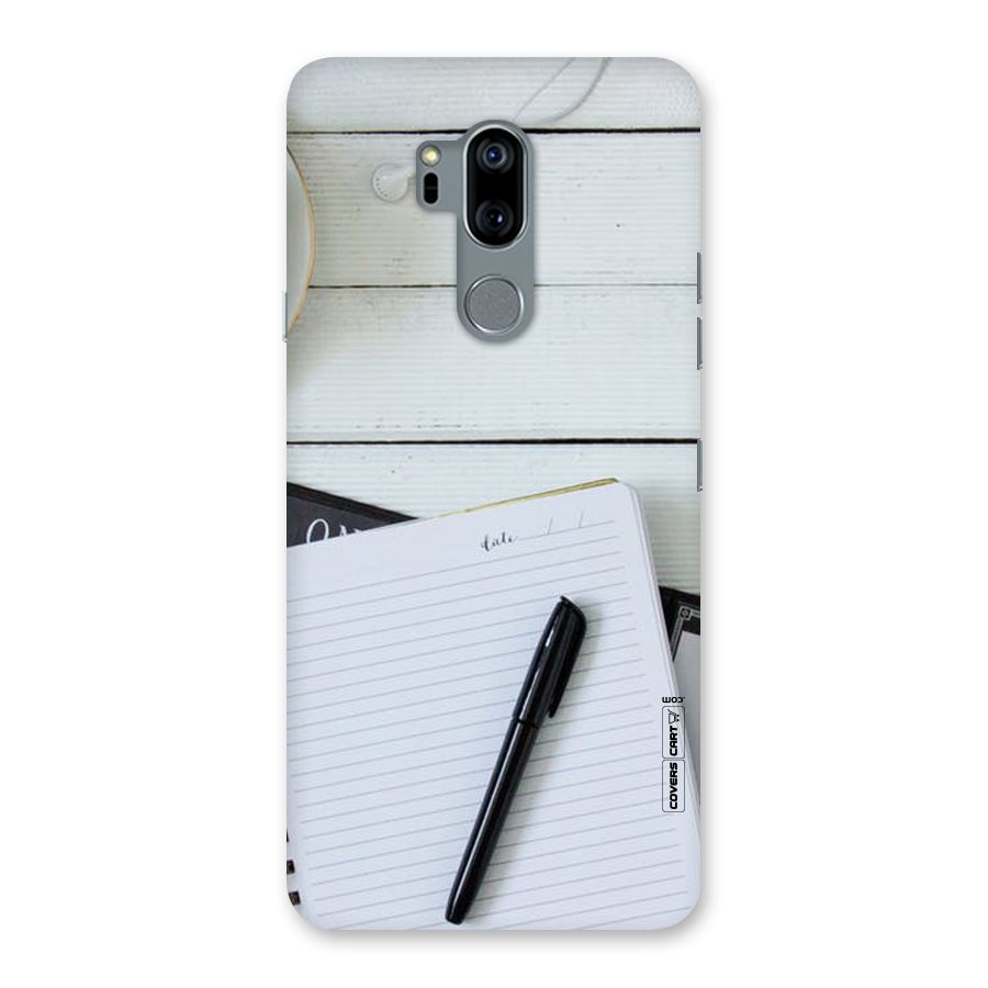 Headphones Notes Back Case for LG G7