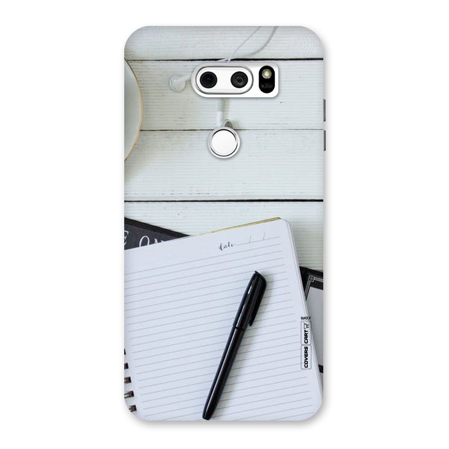 Headphones Notes Back Case for LG V30