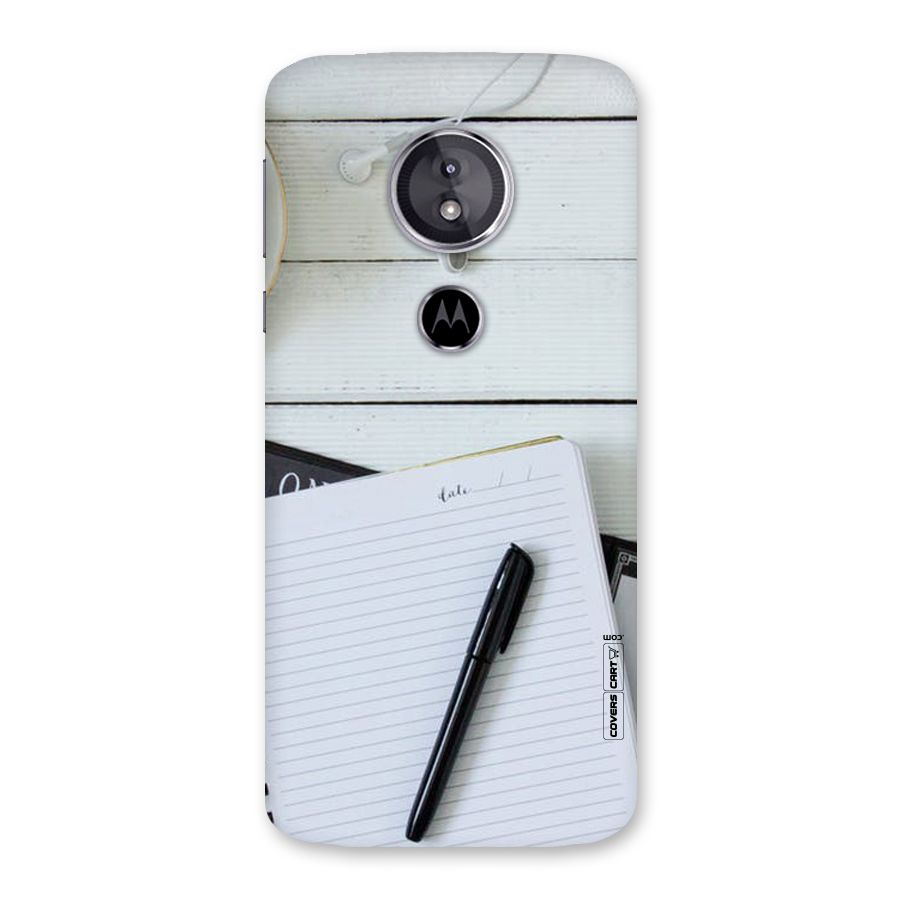 Headphones Notes Back Case for Moto E5