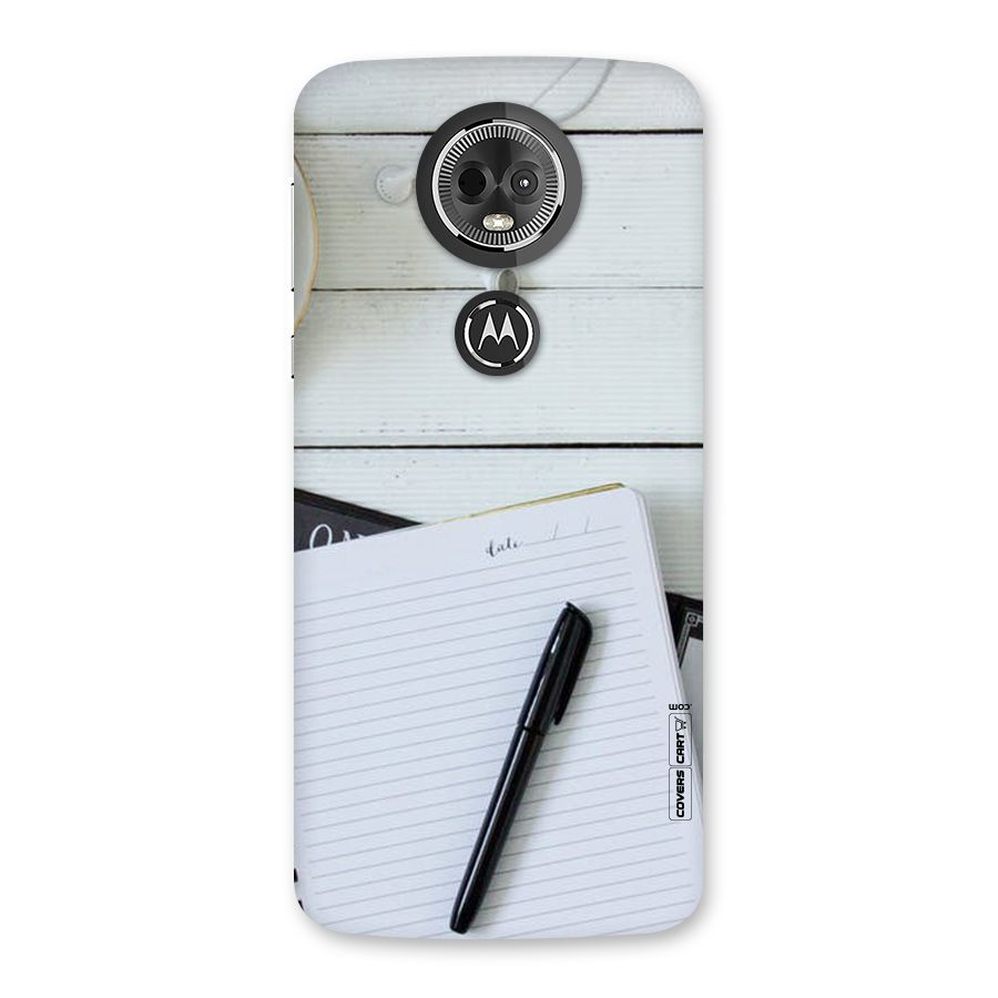 Headphones Notes Back Case for Moto E5 Plus
