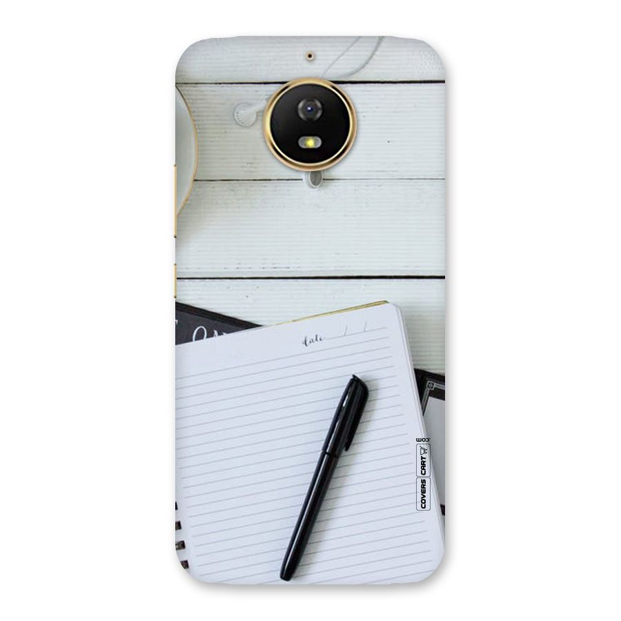Headphones Notes Back Case for Moto G5s