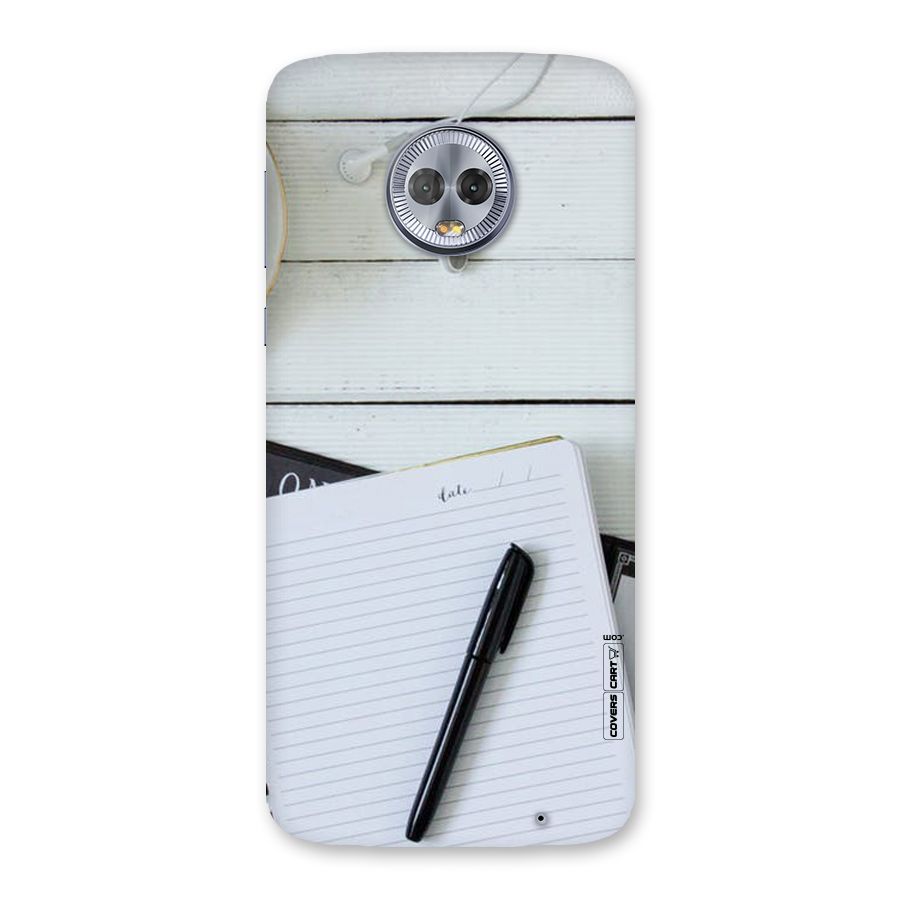 Headphones Notes Back Case for Moto G6 Plus