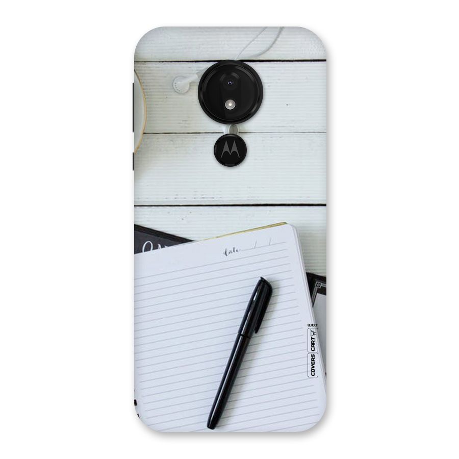 Headphones Notes Back Case for Moto G7 Power