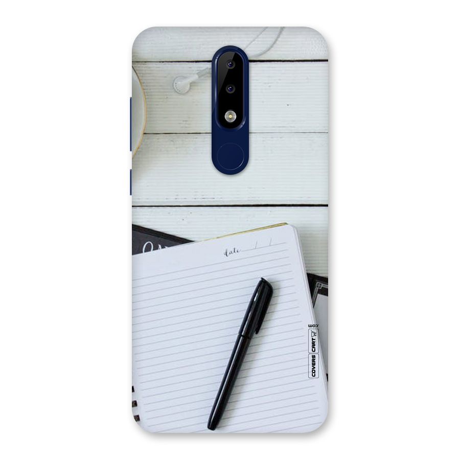 Headphones Notes Back Case for Nokia 5.1 Plus