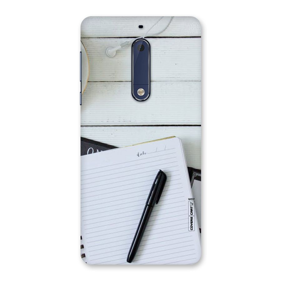 Headphones Notes Back Case for Nokia 5