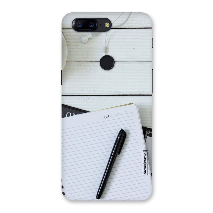 Headphones Notes Back Case for OnePlus 5T