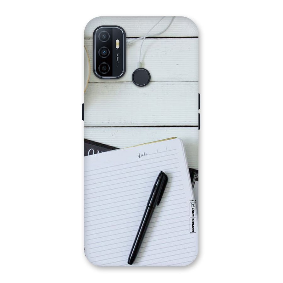 Headphones Notes Back Case for Oppo A32