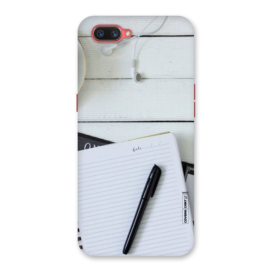 Headphones Notes Back Case for Oppo A3s