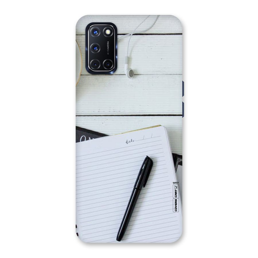 Headphones Notes Back Case for Oppo A52