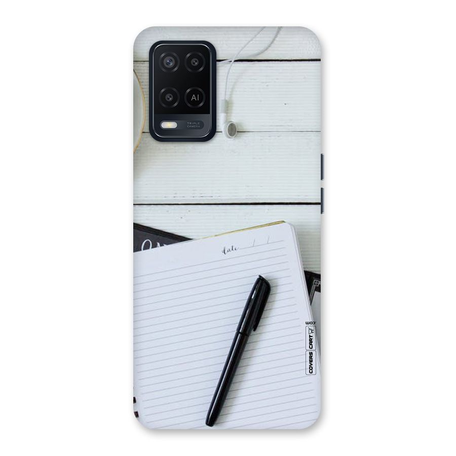 Headphones Notes Back Case for Oppo A54