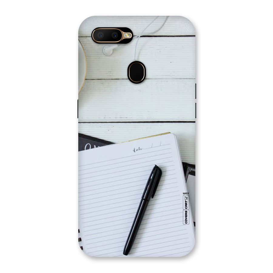 Headphones Notes Back Case for Oppo A5s