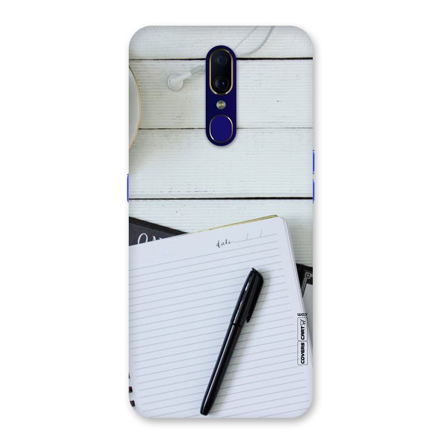 Headphones Notes Back Case for Oppo A9