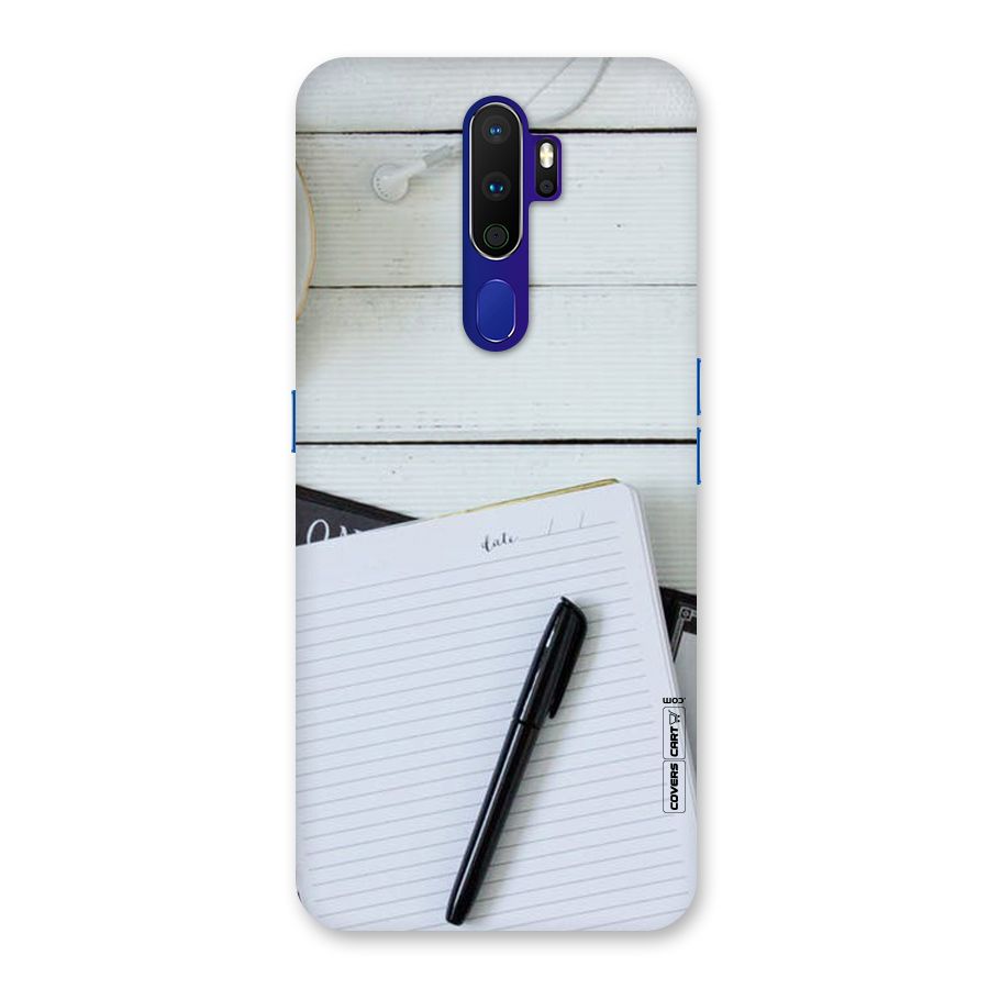 Headphones Notes Back Case for Oppo A9 (2020)