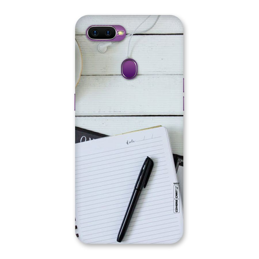 Headphones Notes Back Case for Oppo F9