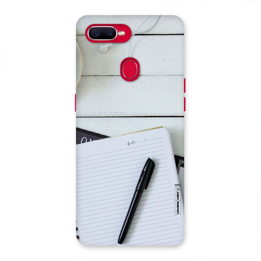 Headphones Notes Back Case for Oppo F9 Pro