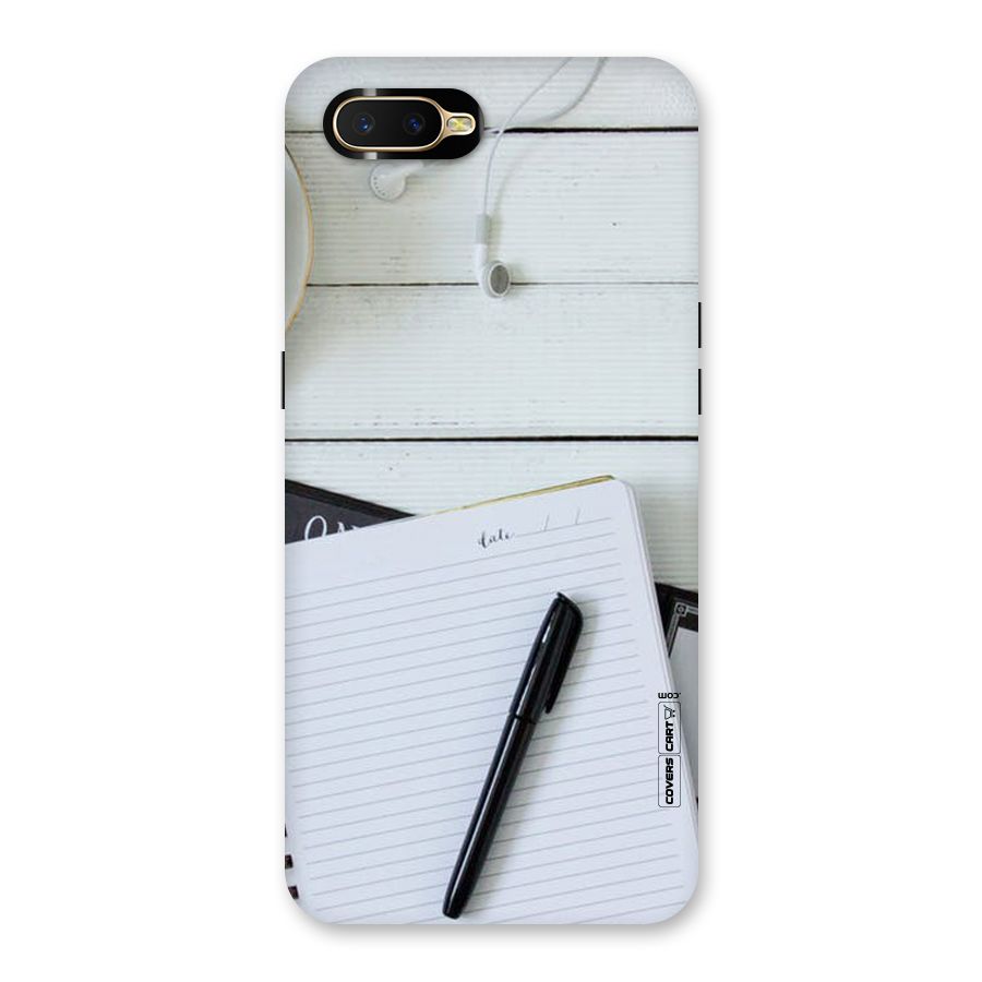 Headphones Notes Back Case for Oppo K1