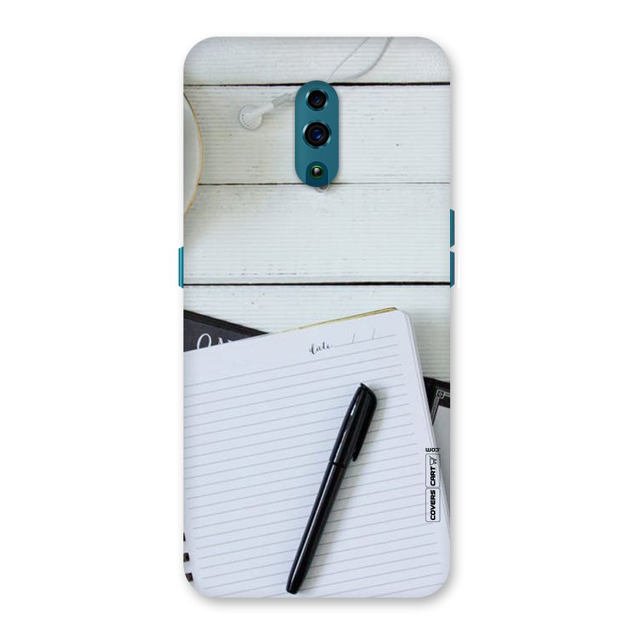 Headphones Notes Back Case for Oppo Reno