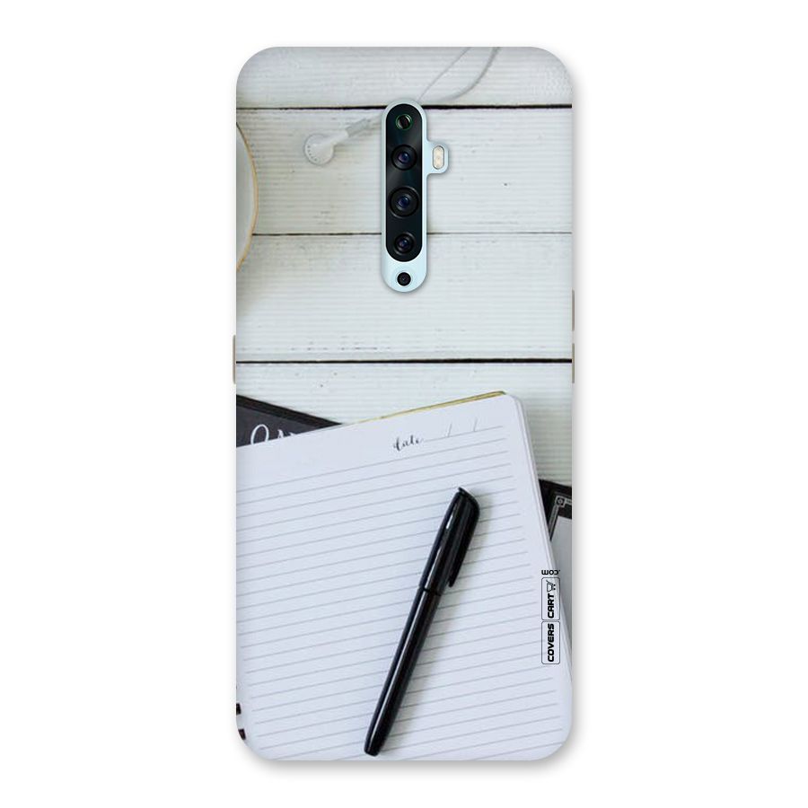 Headphones Notes Back Case for Oppo Reno2 F